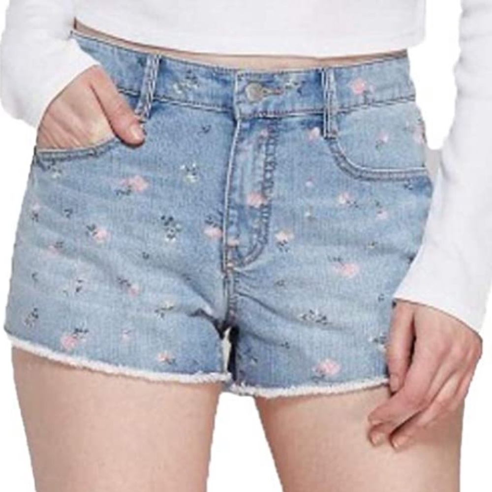 Wild Fable Floral Denim Shorts